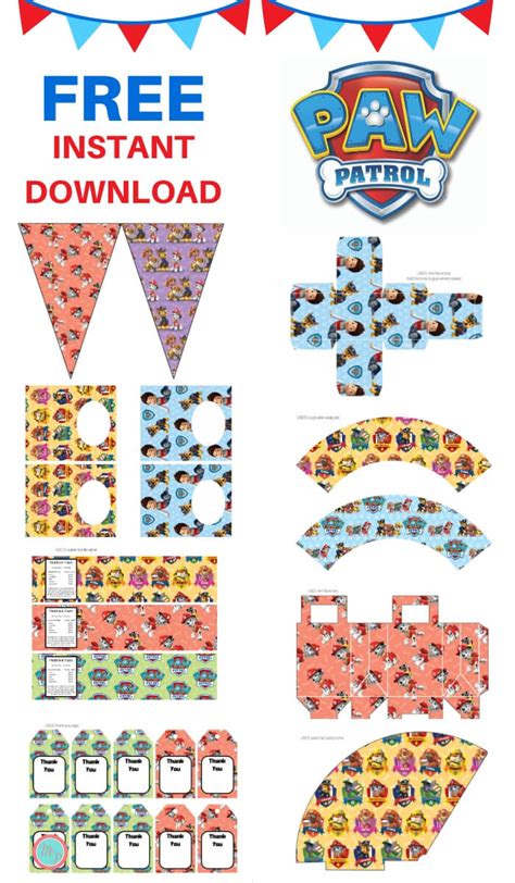 Free Paw Patrol Party Package Magical Printable