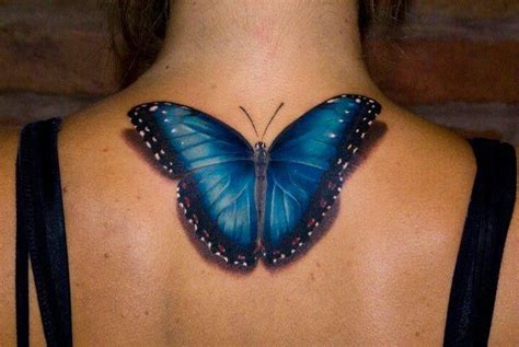 Sleeve tattoos look beautiful with the butterfly on it. Wow it looks so real!!! Amazing! | Blue butterfly tattoo ...