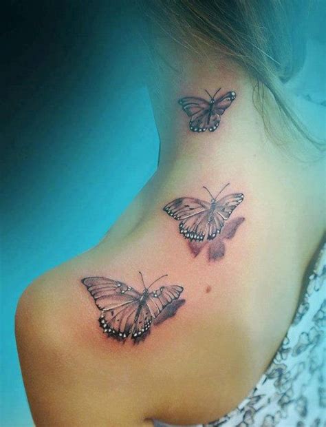 15 best butterfly neck tattoo female ideas