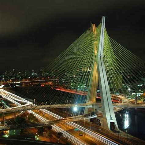 Bridge In Sao Paulo Brazil Cable Stayed Bridge South America Travel