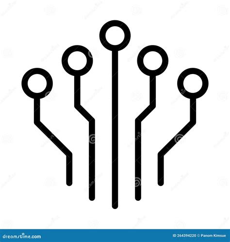 Ikona Wektora Technologii Obwodu Dla Aplikacji Z Logo Projektowania Witryny Sieci Web