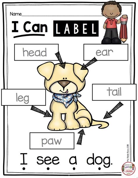 Labeling Kindergarten How To Label Activities And Worksheets Words
