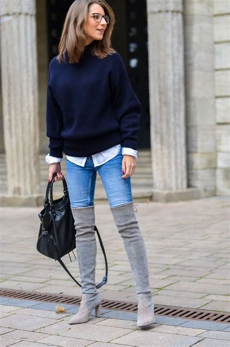 Outfit Ooops Ich Habe Es Overknee Stiefel X Blue Jeans Outfitgq