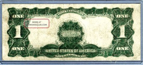 1899 One Dollar 1 Black Eagle Silver Certificate Note Large Bill