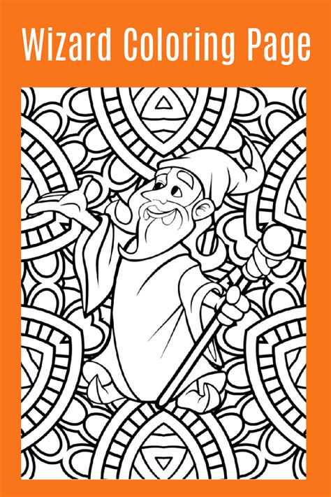 They are man's best companion and are always ready to be on one's side whatever the occasion may be. Free Printable Wizard Adult Coloring Page | Mama Likes This