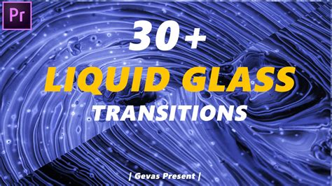 Want to add some motion graphics to your videos — without after effects? Liquid Glass Transitions - Premiere Pro Presets | Motion Array