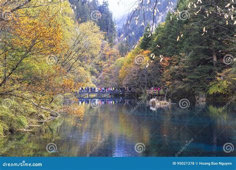 Autumn In Jiuzhaigou China Stock Photo Image Of Landscape Lake
