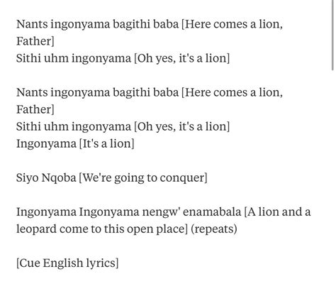 Selected popular lion king song of tuesday, april 20 2021 is happy hippo the. Lion King Song Lyrics Ah Zabenya