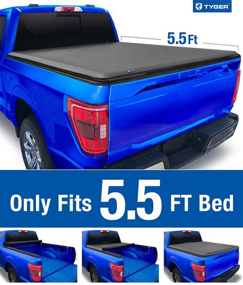 Buy Tyger Auto T1 Soft Roll Up Truck Bed Tonneau Cover Compatible With
