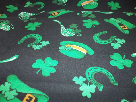 St Patricks Day Fabric Luck Of The Irish Shamrock