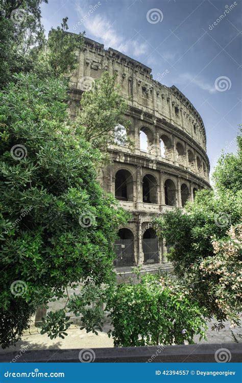 The Colosseum In Rome Stock Image Image Of Brick Empire 42394557