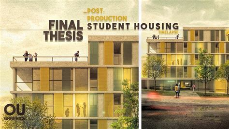 Student Housing Final Thesis Post Production In Photoshop Youtube