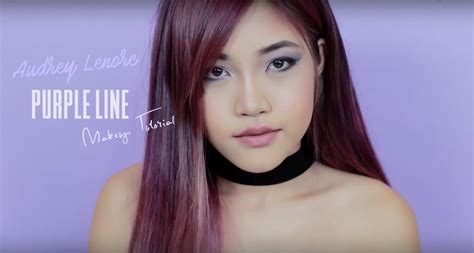 Purple Line Makeup Tutorial Youtube