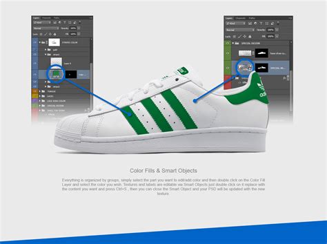 Download FREE PSD Mockup - Adidas Superstar on Behance