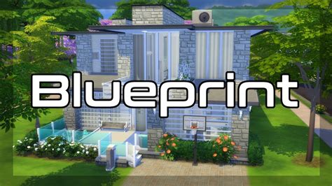 The french townhome's facade is similar to what you'd see in the french capital's streets. The Sims 4 | Blueprint Modern Home | Speed Build - YouTube