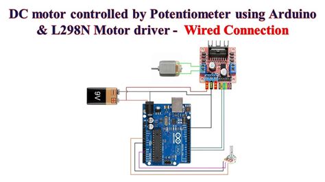 Dc Motor Controlled By Potentiometer Using Arduino And L298n Motor Driver