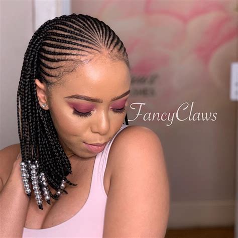 The top section of hair is braided along. Fancyclaws on Instagram: "hairstyle done at FancyClaws ...