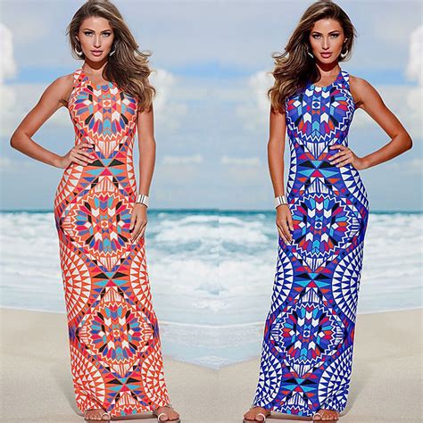 Sexy Womens Evening Party Dress Boho Summer Beach Long Maxi Dresses Sundress Myq916 In Dresses