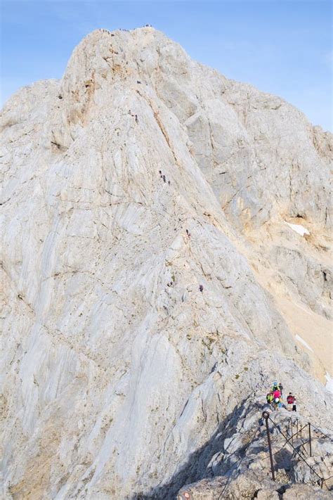 Climbing Mt Triglav Julian Alps Editorial Photography Image Of