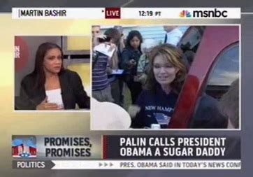 I have always wondered though why mimi said the sugar daddy thing. Sarah Palin | Sugar Daddy | Barack Obama | MSNBC Martin Bashir