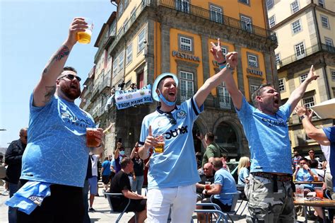 In Pictures 6000 Man City Fans In Porto For Champions League Final
