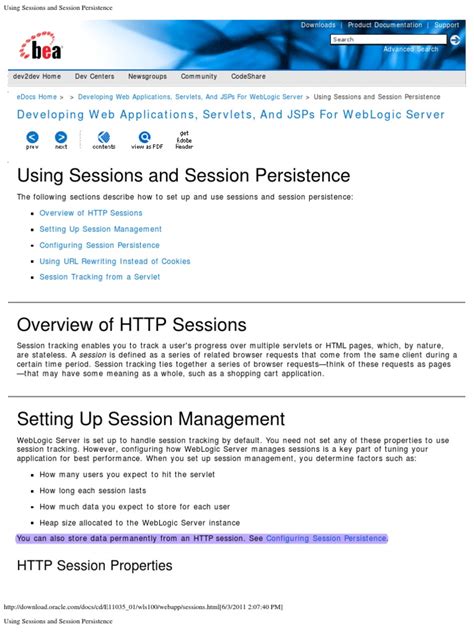 Using Sessions And Session Persistence Pdf Cookie Java Servlet