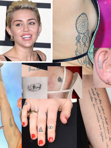 Miley Cyrus Addicted To Ink 12 Celebrities Obsessed With Tattoos Capital