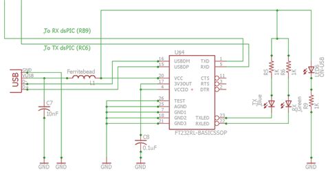 Uart stands for universal asynchronous receiver / transmitter. Schematic of the USB to UART bridge (FT323RL). The points ...