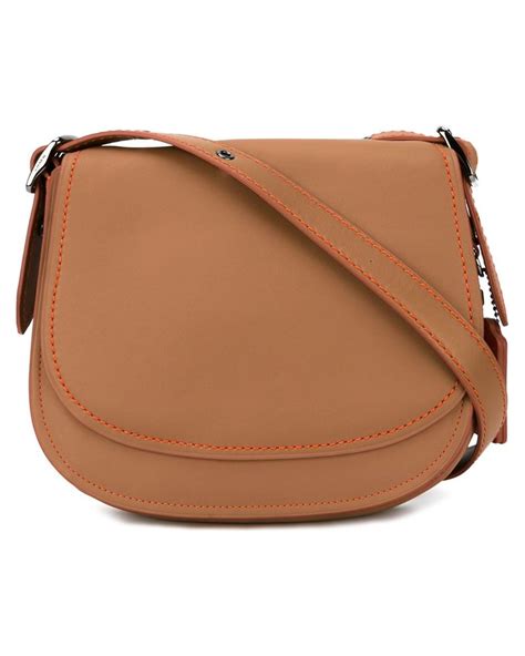 Coach Saddle Leather Cross Body Bag In Brown Lyst