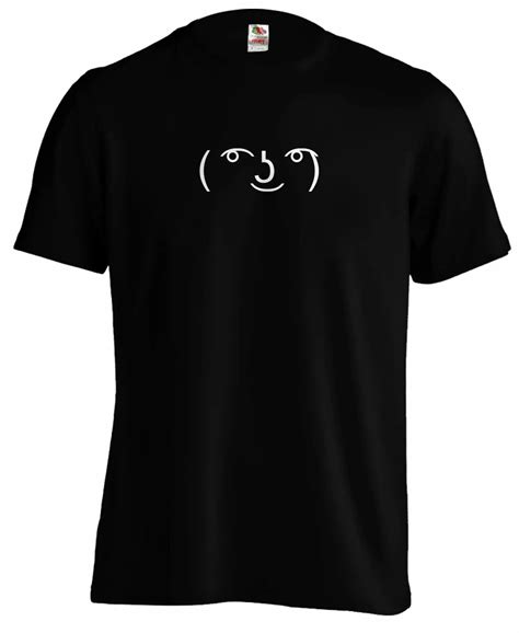 Lenny Face Meme 인터넷 긱 Reddit Tumblr T 셔츠 티 새로운 패션 T 셔츠 브랜드 힙합 인쇄 남자 티