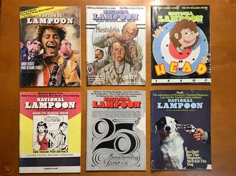 National Lampoon Lot Of 6 Incl Death Issue If You Dont Buy This