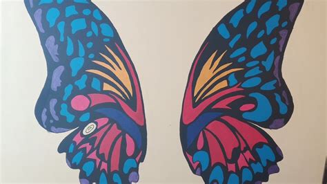 Biggest Butterfly Wall Painting Simple Wall Painting For A Beautiful