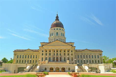 Kansas State Capitol Building On A Sunny Day 2 Photograph By Jeff