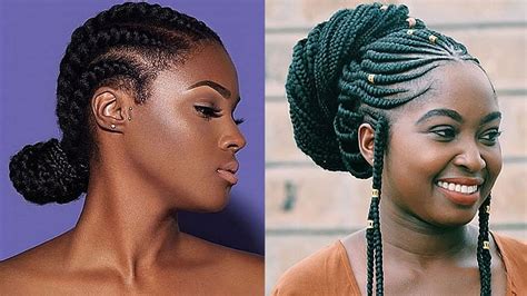 Black short hairstyles is a fashion every woman who is not afraid of trying new styles should embrace. 35 Best Ghana Braid Hairstyles That Turn Heads in 2019 ...