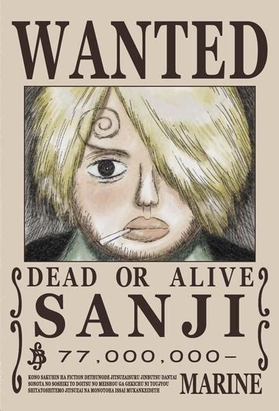 One Piece Sanji Bounty