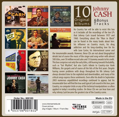 Download Johnny Cash Johnny Cash 10 Original Albums And Bonus Tracks