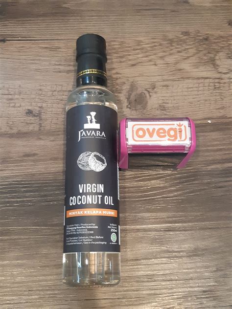organic extra virgin coconut oil vco glass bottle  ml ovegi