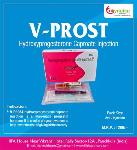 hydroxyprogesterone caproate 500mg injection manufacturers suppliers and pcd franchise