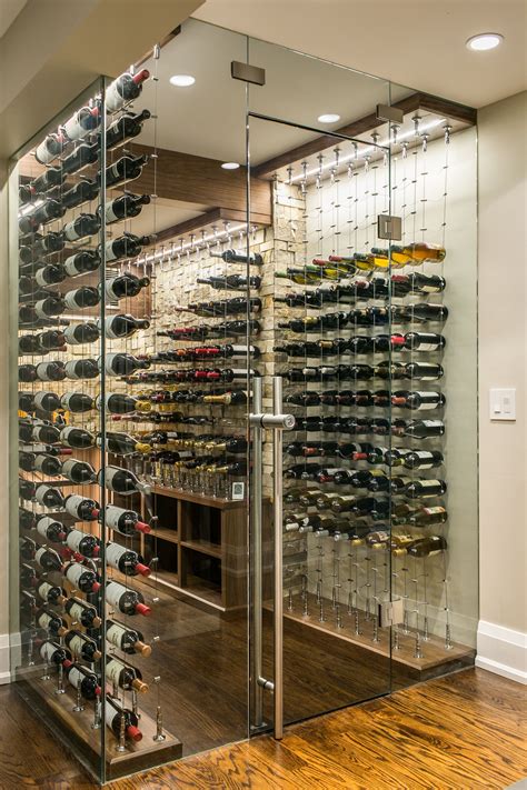 Custom Glass Enclosed Wine Cellar By Papro Wine Cellars And Consulting