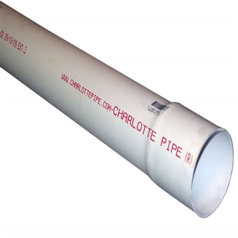 4 In X 10 Ft Sewer Drain Pvc Pipe At