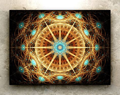 Celestial Syzygy Art Hd Print Sacred Geometry Mandala Etsy