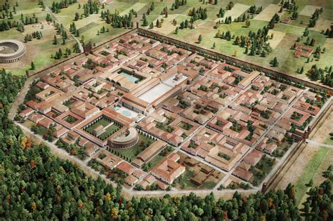 The Layout Of An Ancient Roman Town 2500x1666 X Post Rpapertowns