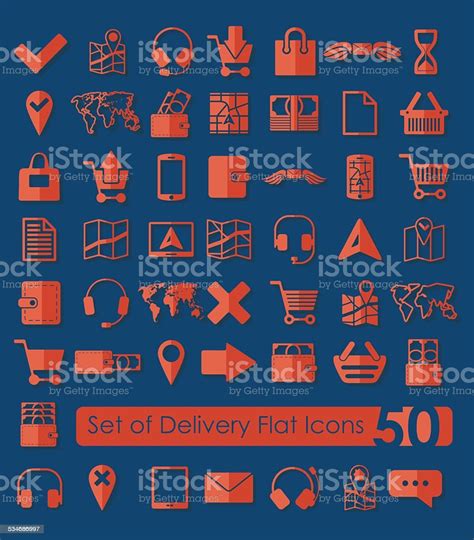 Set Of Delivery Icons Stock Illustration Download Image Now