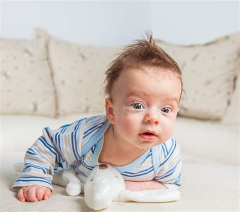 2 Months Old Baby Boy At Home Stock Photo Image Of Childcare Home