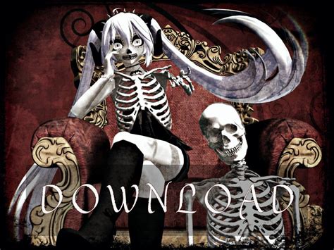 Download Skull Princess Miku Halloween T By Theinfinitedreamer