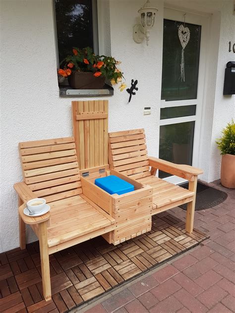 Diy Double Chair Bench With Cooler Myoutdoorplans Free Woodworking
