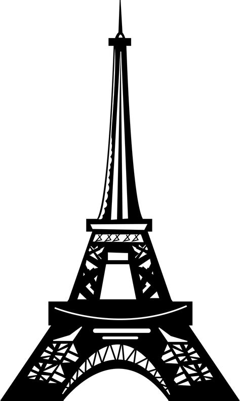 Eiffel Tower Silhouette Png Clipart Best