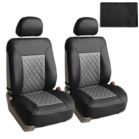 Fh Group Quality Faux Leather 47 In X 23 In X 1 In Diamond Pattern Car Seat Cushions