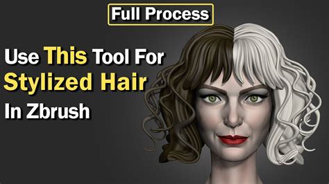 Use This Tool For Sculpting Stylized Hair In Zbrush Sculpting