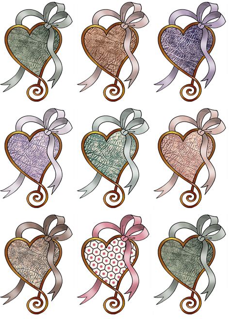 Artbyjean Love Hearts A Collection Of Love Heart Clip Art Prints For